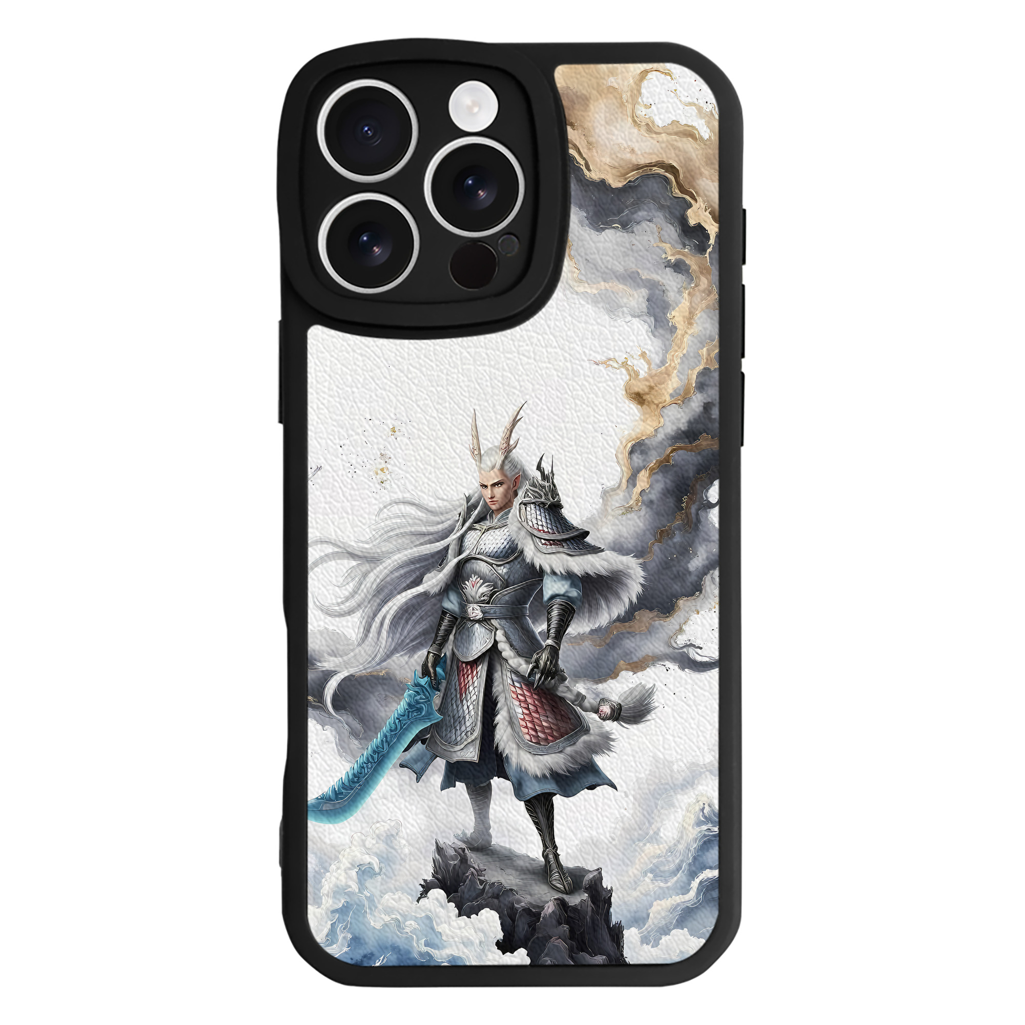 （画像用） Ne Zha 2 ナタ 魔童の大暴れ 【iPhone 16シリーズ対応】シリコンスマホケース（レザー調） 材質：シリコン